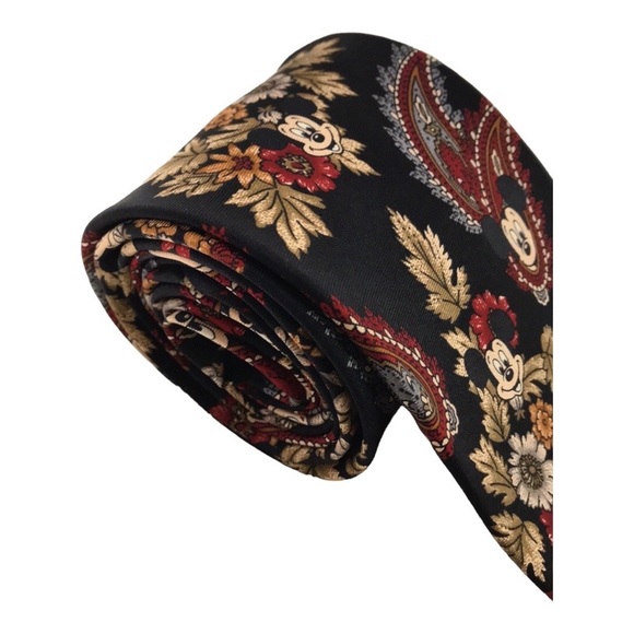 VINTAGE DISNEY MICKEY MOUSE 100% Silk Tie - Picture 4 of 8